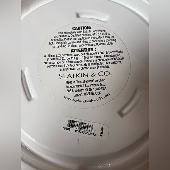 Harry Slatkin & Co Bath & Body Works Snowman Candle Holder Large 3 Wick 2011 BBW - Picture 5 of 7